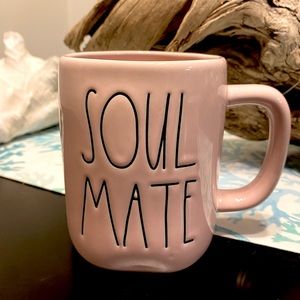 Rae Dunn pink soul mate mug